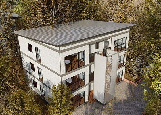 Movable Prefab Apartment Buildings Light Steel Frame House Kits With AS/US