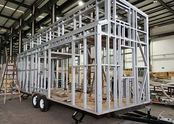Prefabricated Light Steel Structure Tiny House On Wheels | Mobile Homes For Sale