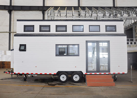 Cheap Tiny House On Wheels With Solar Panels Prefab Modular Home Ready To Ship