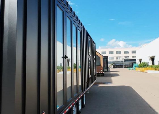 Luxury A-Frame House Low-Rise Villa Heat-Insulated Modular Home Prefab Tiny House On Wheels