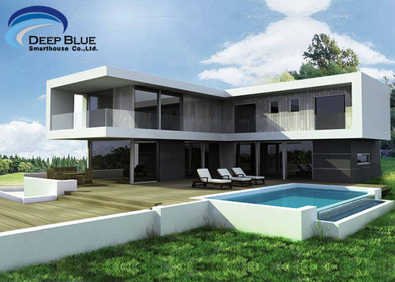 Prefabricated Construction Building House Kit With Light Steel Frame House Three Or Four Bedrooms Villa