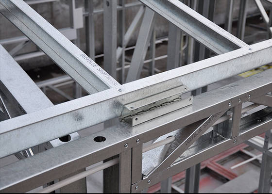 Fireproof Light Steel Frame Metal Prefab Car Shed With Steel Sheet Cladding Park home