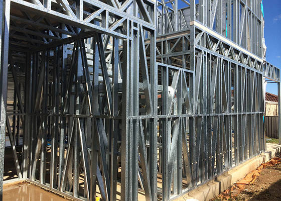 Australian Portable Light Steel Frame Homes / Light Steel Purlin Kits Villa House
