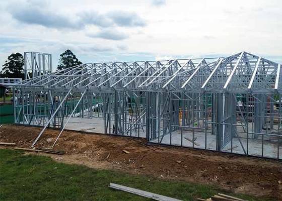 Luxury Prefab Steel Structure Villa Modular Homes With Light Gauge Steel Framing