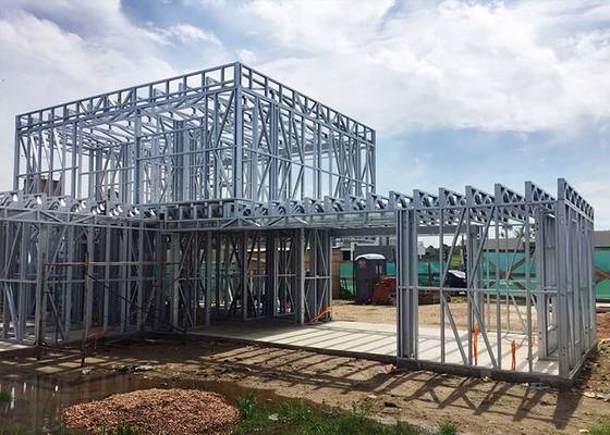 Prefabricated Homes With Ligth Steel Frame AS/NZS, High Insulation Steel Structure Prefab Modern Villa