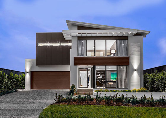 Αυστραλιανό Πρότυπο Έργο Ελαφρού Χαλύβδινου Σκελετού Προκατασκευασμένα Σπίτια Kitset Panelized