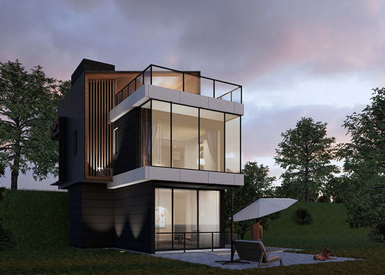 AS/NZS/USA Standard Prefab Light Steel Frame House For Living Luxury Modular Hotel Μοντέλο ξενοδοχείου