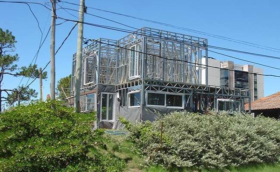 US/AS Standard Single Family Home Prefabricated House With Light Steel House