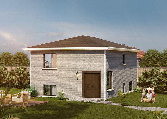 Αναπτυσσόμενο φορητό καταφύγιο έκτακτης ανάγκης, ελαφρύ χάλυβα αναδιπλούμενο σπίτι γιαγιά διαμέρισμα