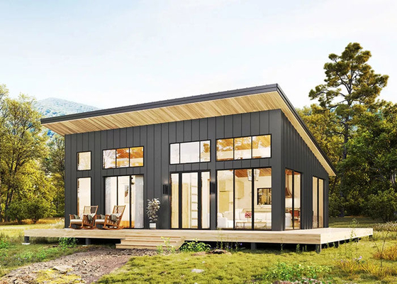 NS/AS Prefab Beach House ξύλινο μπάνγκαλο Prefab Living Complete με 3 υπνοδωμάτια