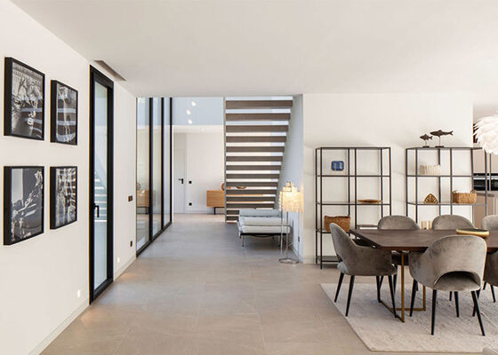 Modern Two-Story Villa Panelized System Build: Spiez House Prefabricated Light Steel Frame Home