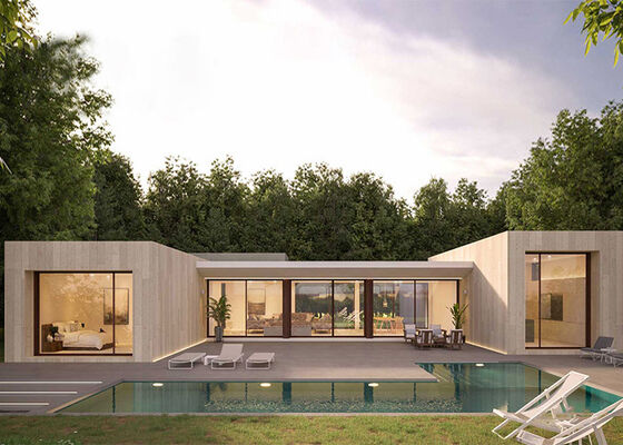 Αυστραλιανό πρότυπο προκατασκευασμένο φωτεινό χάλυβα πλαίσιο μοντελοποιημένο σπίτι Κίνα Παναλισμένο σύστημα