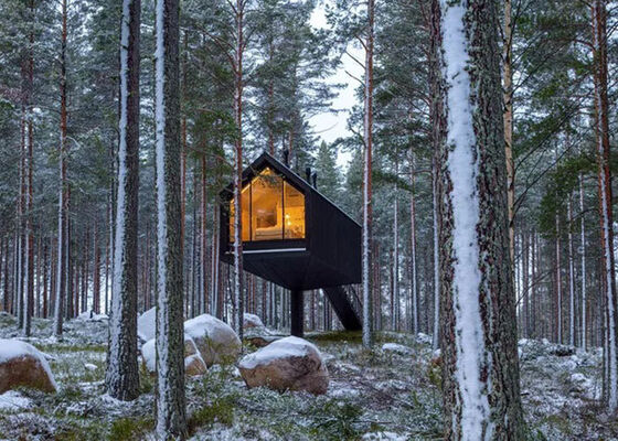 Prefab House Luxury Caibn With Light Steel Frame Modular Home  For Airbnb