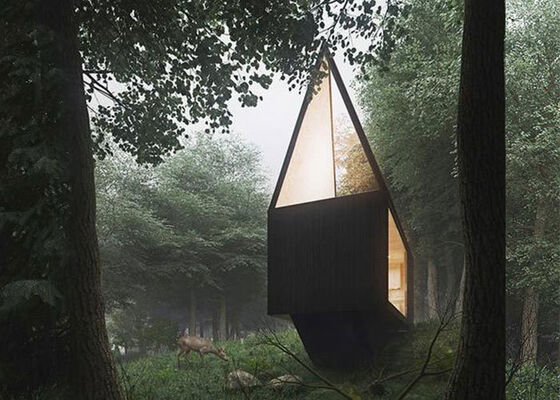 Camping Cabin Prefab Light Steel Frame With High-Quality Building Materials