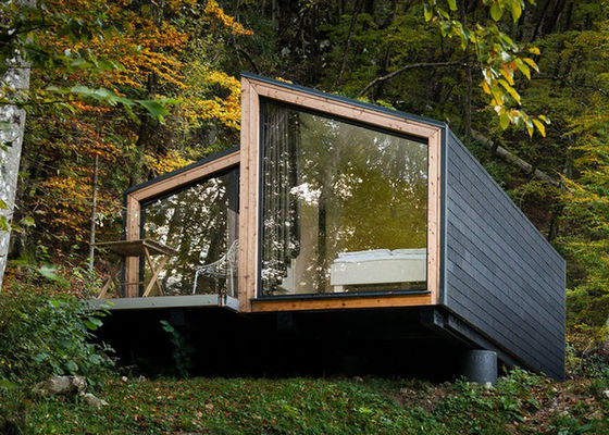 Χάλυβα Φρέμα Προσυσκευασμένα Μονουλογικά Σπίτια Αλουμίνιο Σκυτέρνες Πόρτες Υψηλής Απόδοσης Μικρό Εξαιρετικό Συνδεδεμένο Σπίτι