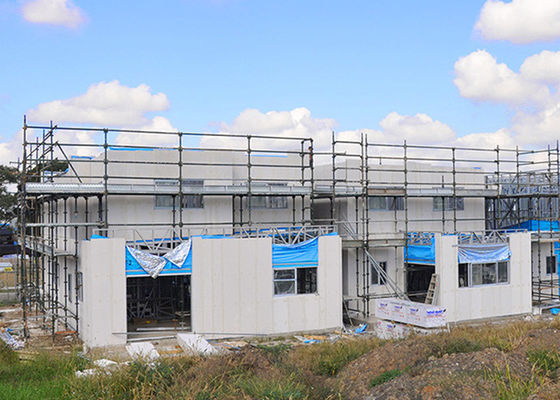 Ελαφρύ χάλυβα δομή πλαισίου Prefab Villa γρήγορη συναρμολόγηση μονωτικό υλικό για προσαρμόσιμα σπίτια