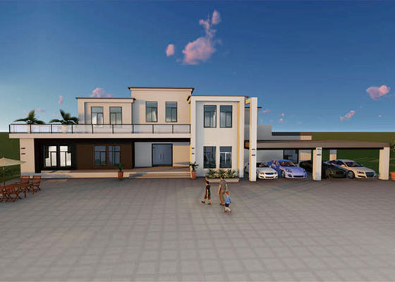 Prefab θερμοκήπιο πλαισίων εγχώριου διπλό αποσυνδεμένο γέφυρα Prefab ελαφρύ χάλυβα πεζουλιών κήπων