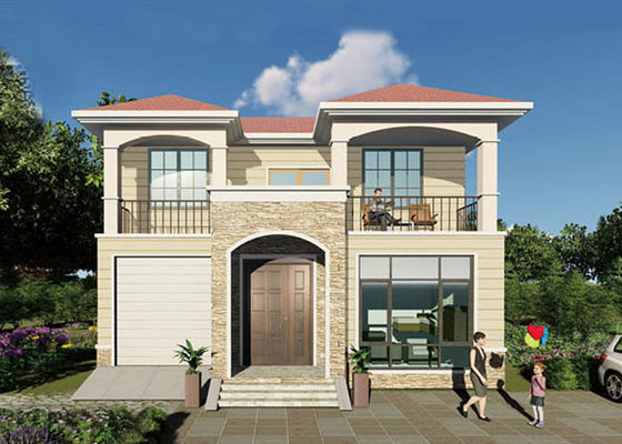AS/US Prefab House με μεγάλα παράθυρα.