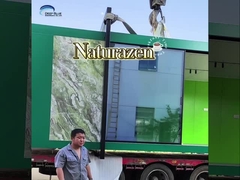 Κίτρινο ελαφρύ χάλυβα μετρητών στούντιο κήπων πλαισίων φτηνό Prefab με το μικρό μέγεθος