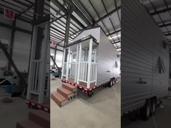 Ο τυποποιημένος ελαφρύς χάλυβας της Αυστραλίας προκατασκεύασε το μικροσκοπικό σπίτι στις ρόδες με τον τοίχο πινάκων WPC