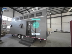 ΗΠΑ Στάντερ Οικολογικά συνειδητή διαβίωση και αρχιτεκτονική ευφυΐα προκατασκευασμένο μικροσκοπικό σπίτι σε τροχούς