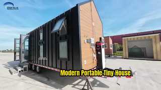 Δείτε US/AS Modular Home Prefab Tiny House Kit with Trailer For Camping/ Resort Demo